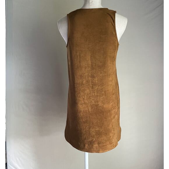 Bear Dance Soft Faux Suede Feel Sleeveless Dress Mini.Size Small.Great condition - Picture 3 of 6